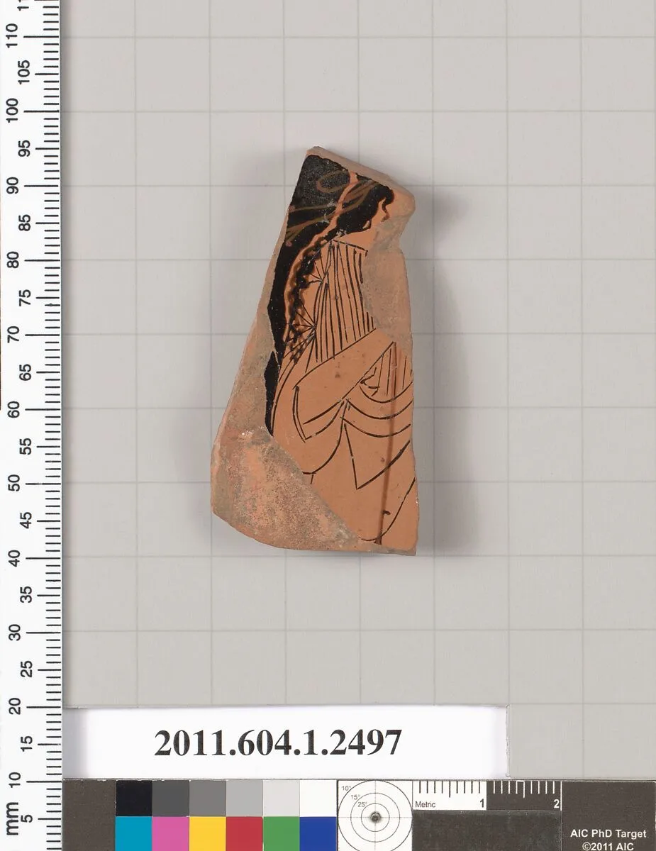 Terracotta fragment of a kylix (drinking cup) — Unknown