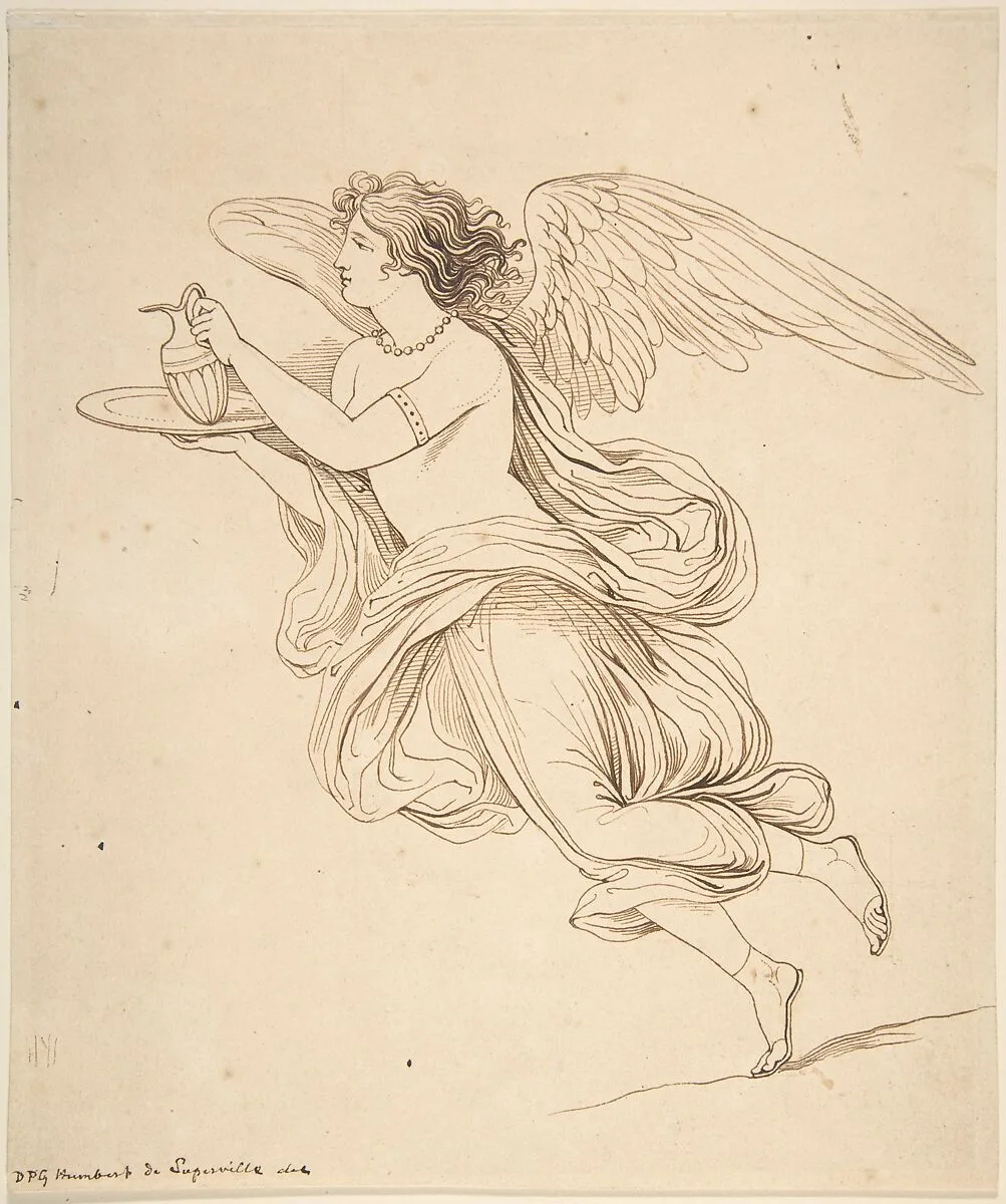 An Angel Holding a Carafe on a Plate — David-Pierre Giottino Humbert de Superville