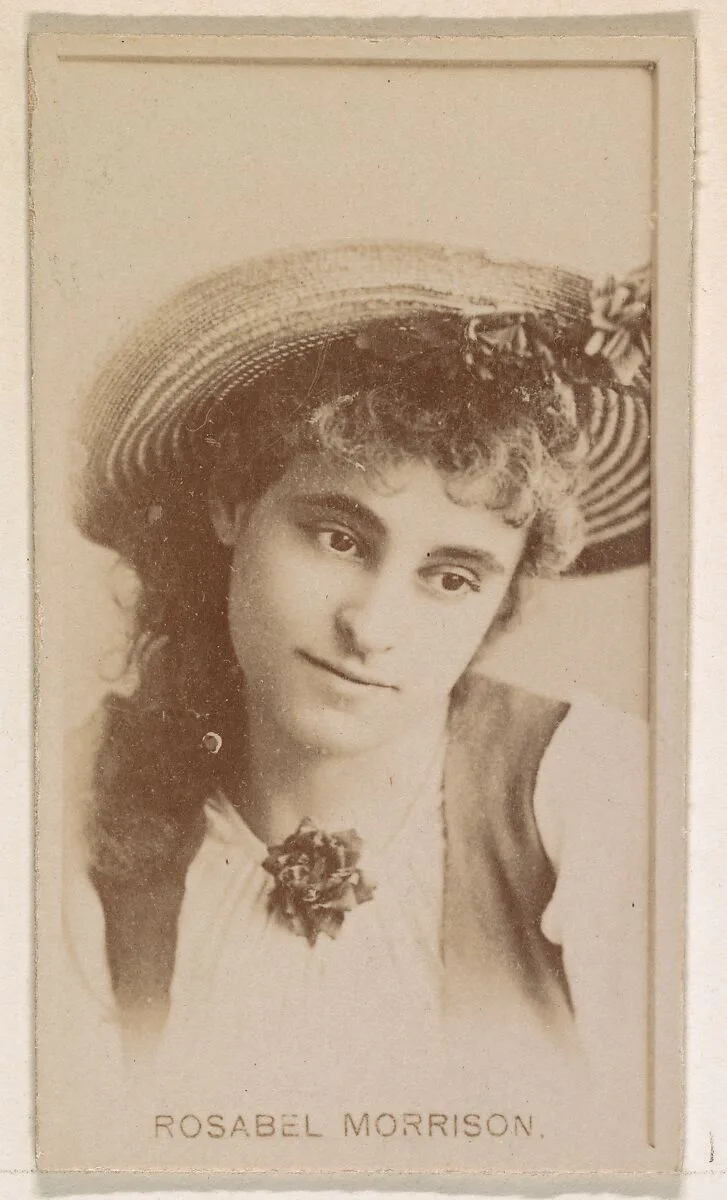 Rosabel Morrison, from the Actresses series (N245) issued by Kinney Brothers to promote Sweet Caporal Cigarettes — Kinney Brothers Tobacco Company