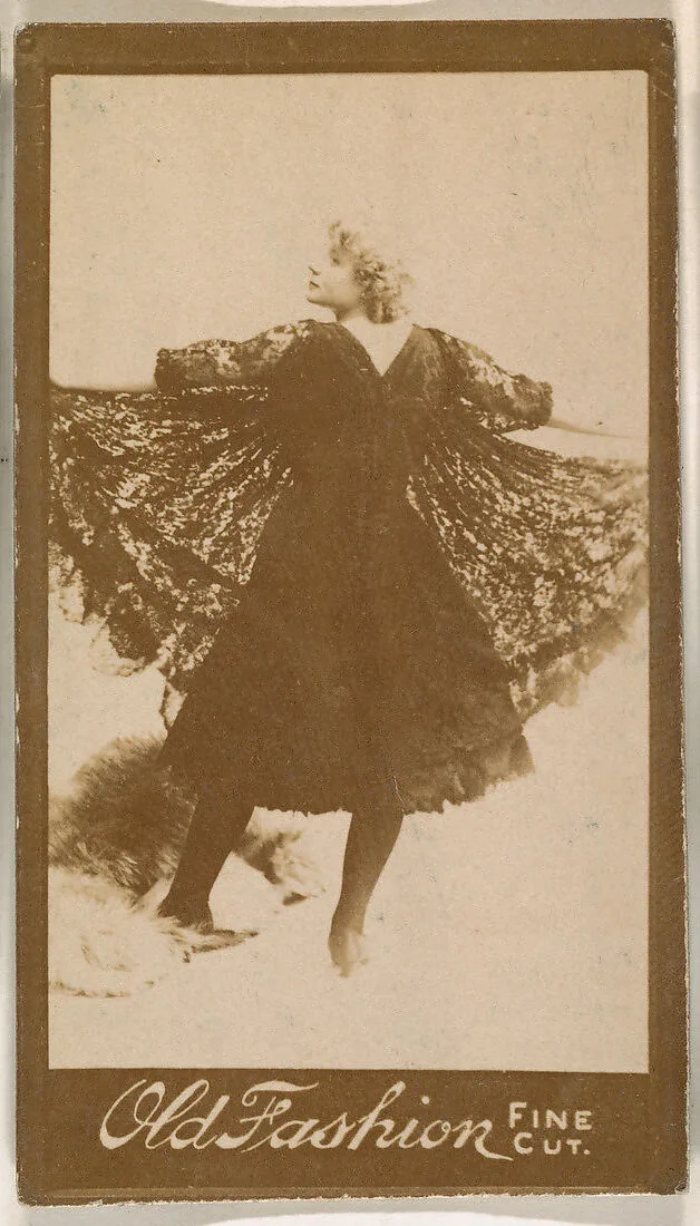 Dancer with lace skirt, from the Actresses series (N664) promoting Old Fashion Fine Cut Tobacco — Unknown