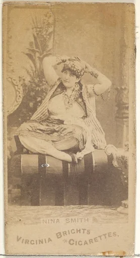 Nina Smith, from the Actors and Actresses series (N45, Type 1) for Virginia Brights Cigarettes