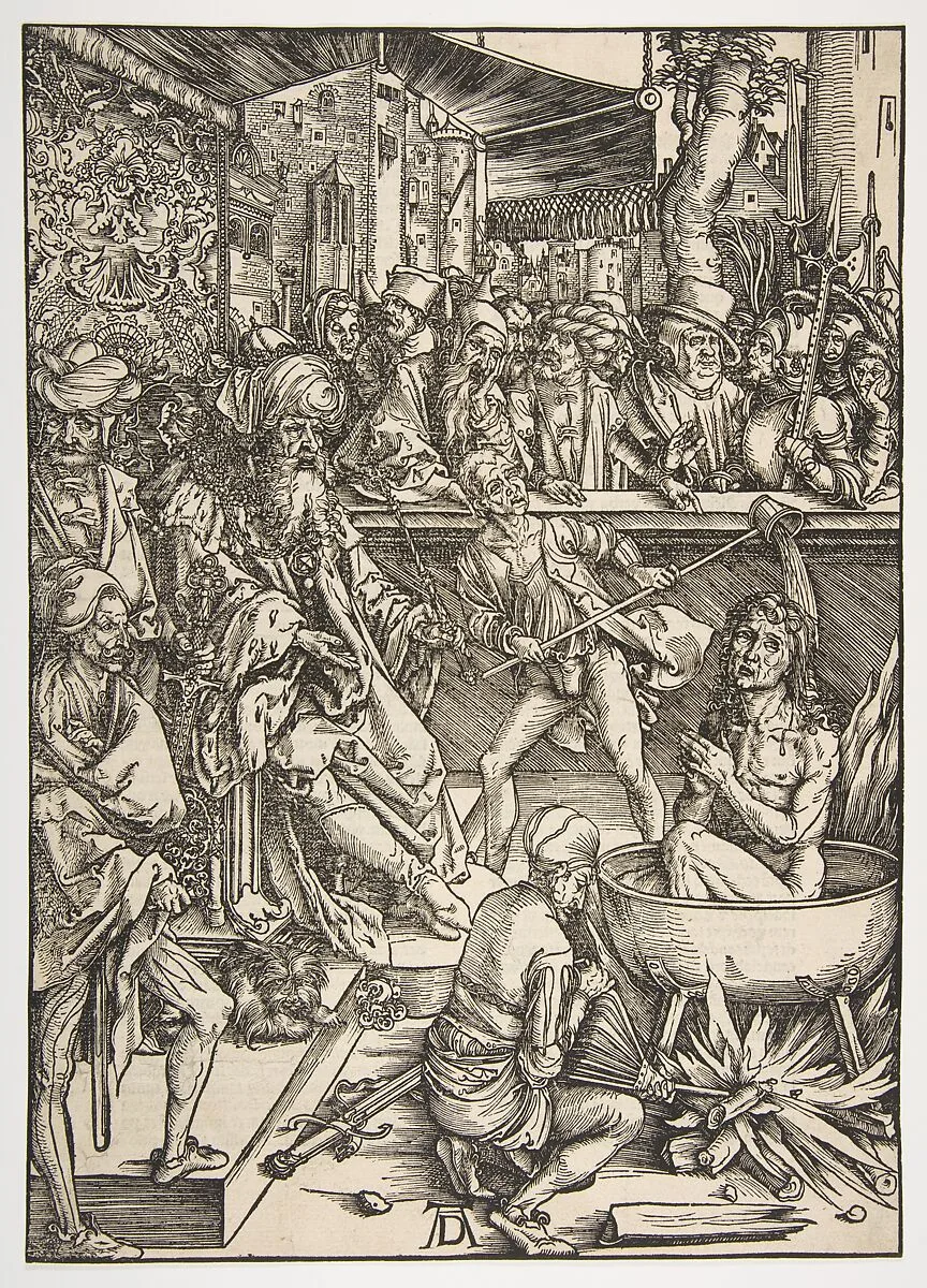 The Martyrdom of Saint John, from "The Apocalypse", Latin Edition — Albrecht Dürer