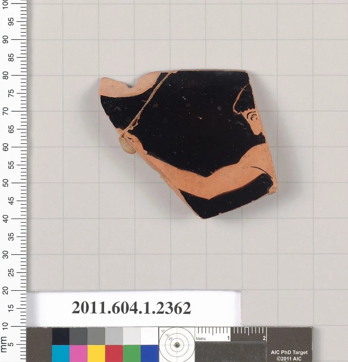 Terracotta rim fragment of a kylix (drinking cup) — Unknown