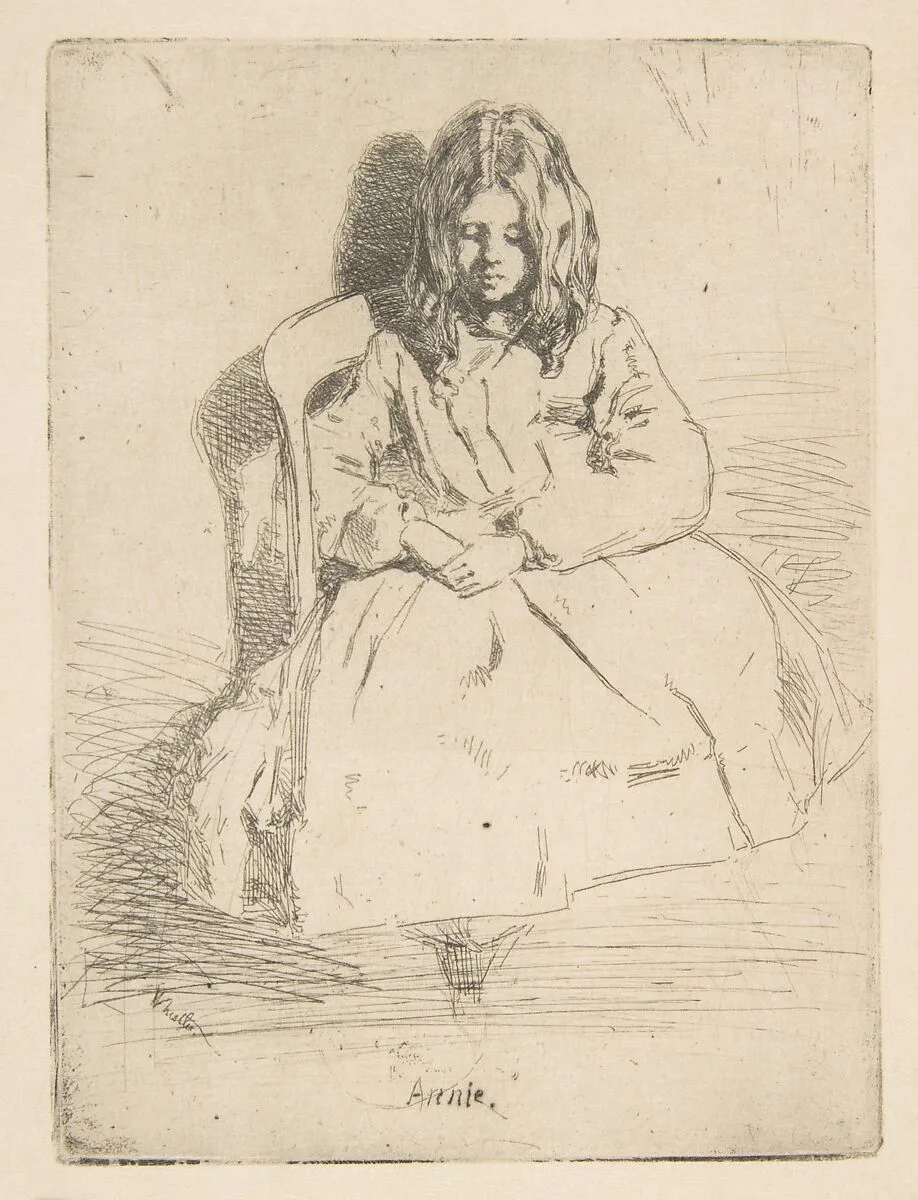 Annie Seated — Annie Harriet Haden|James McNeill Whistler