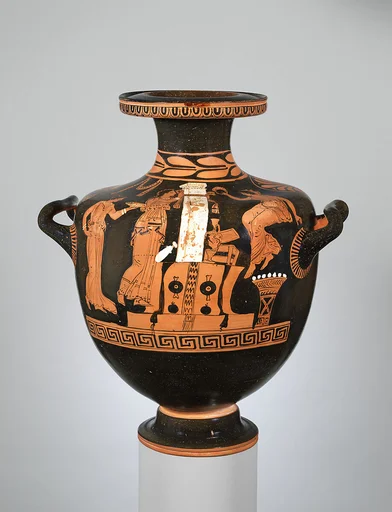 Terracotta hydria (water jar)