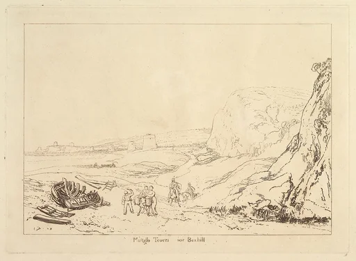 Martello Towers near Bexhill, Sussex (Liber Studiorum, part VII, plate 34)