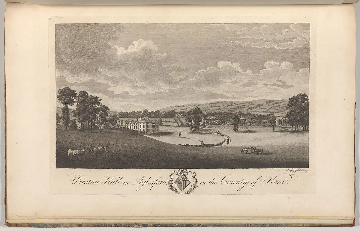 Merenorth House, in the County of Kent, from Edward Hasted's, The History and Topographical Survey of the County of Kent, vols. 1-3 — Richard Bernard Godfrey