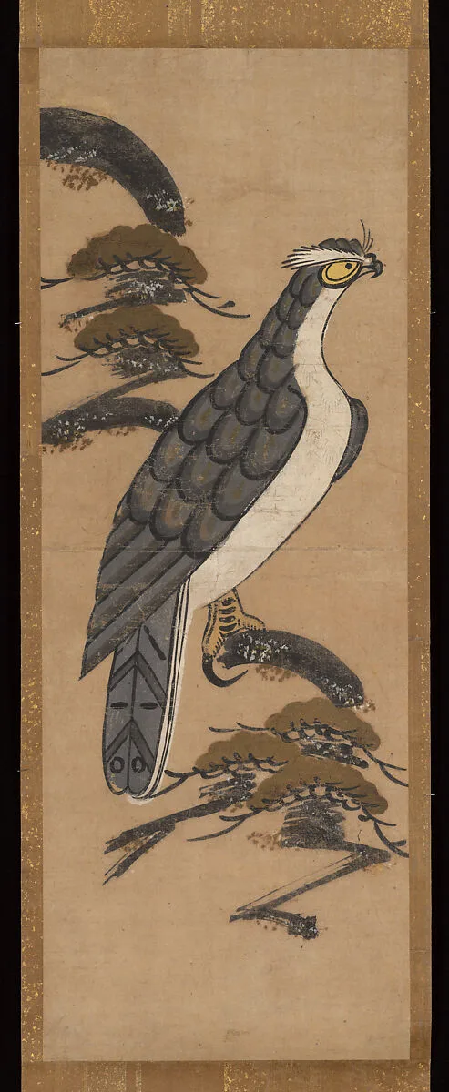 松に鷹図大津絵|Ōtsu-e of Falcon on a Pine Tree — Unknown