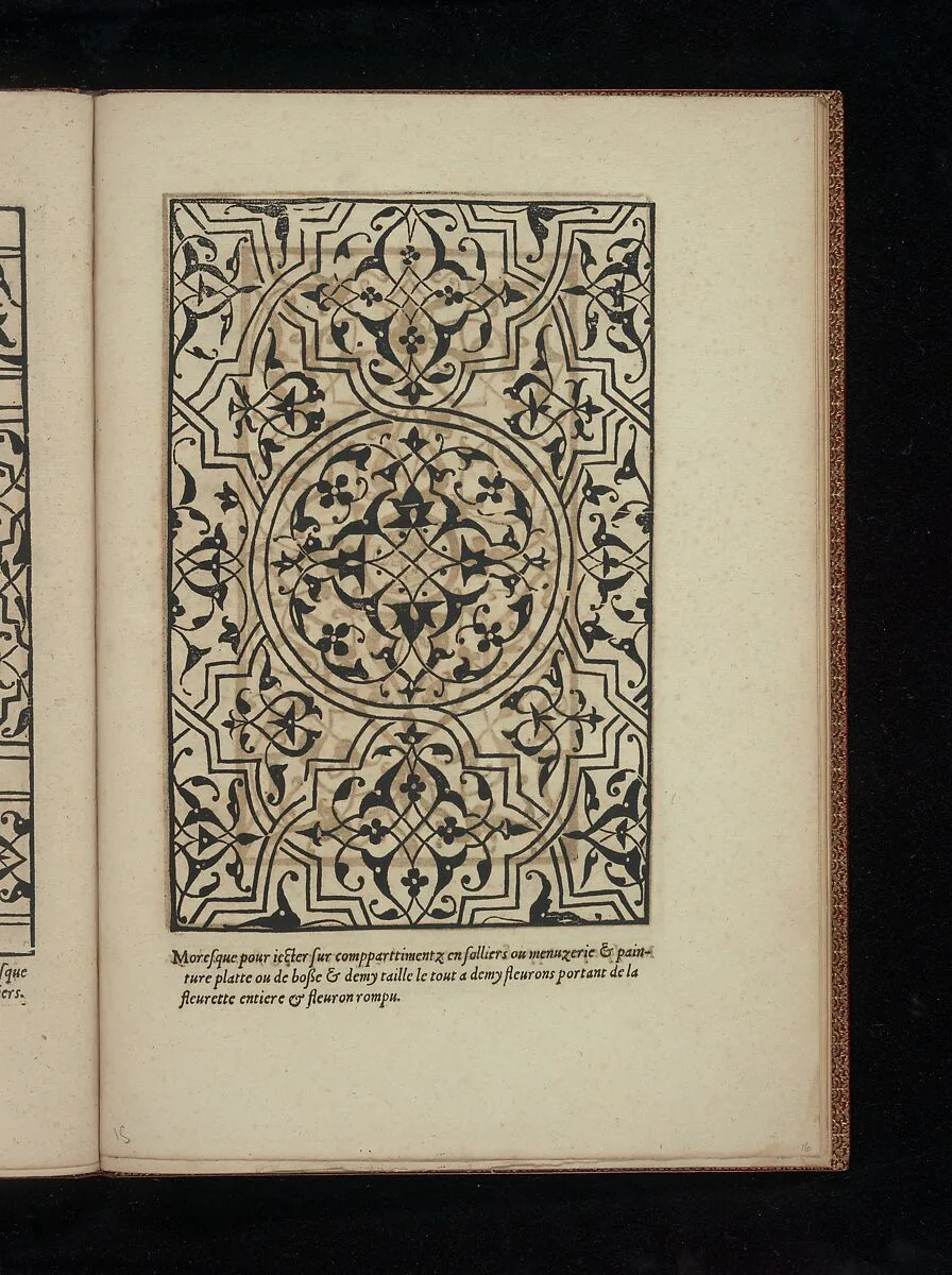 Livre de Moresques, page 16 (recto) — Hiérosme de Gormont|Cornelis Bos|Francesco di Pellegrino