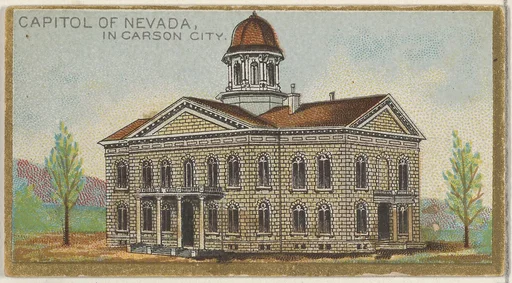 Capitol of Nevada in Carson City, from the General Government and State Capitol Buildings series (N14) for Allen & Ginter Cigarettes Brands