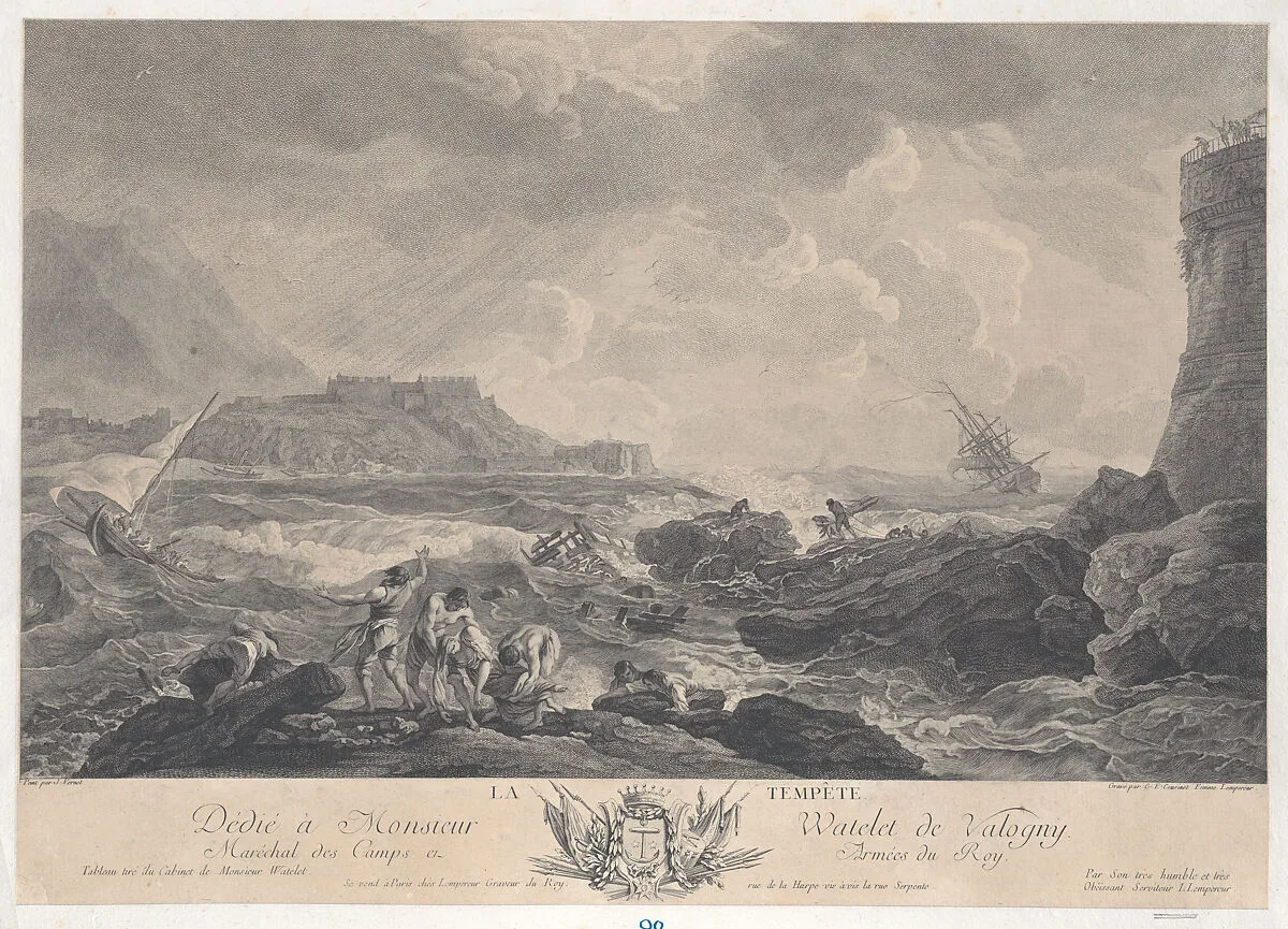 The Storm — Joseph Vernet|Elisabeth Cousinet Lempereur