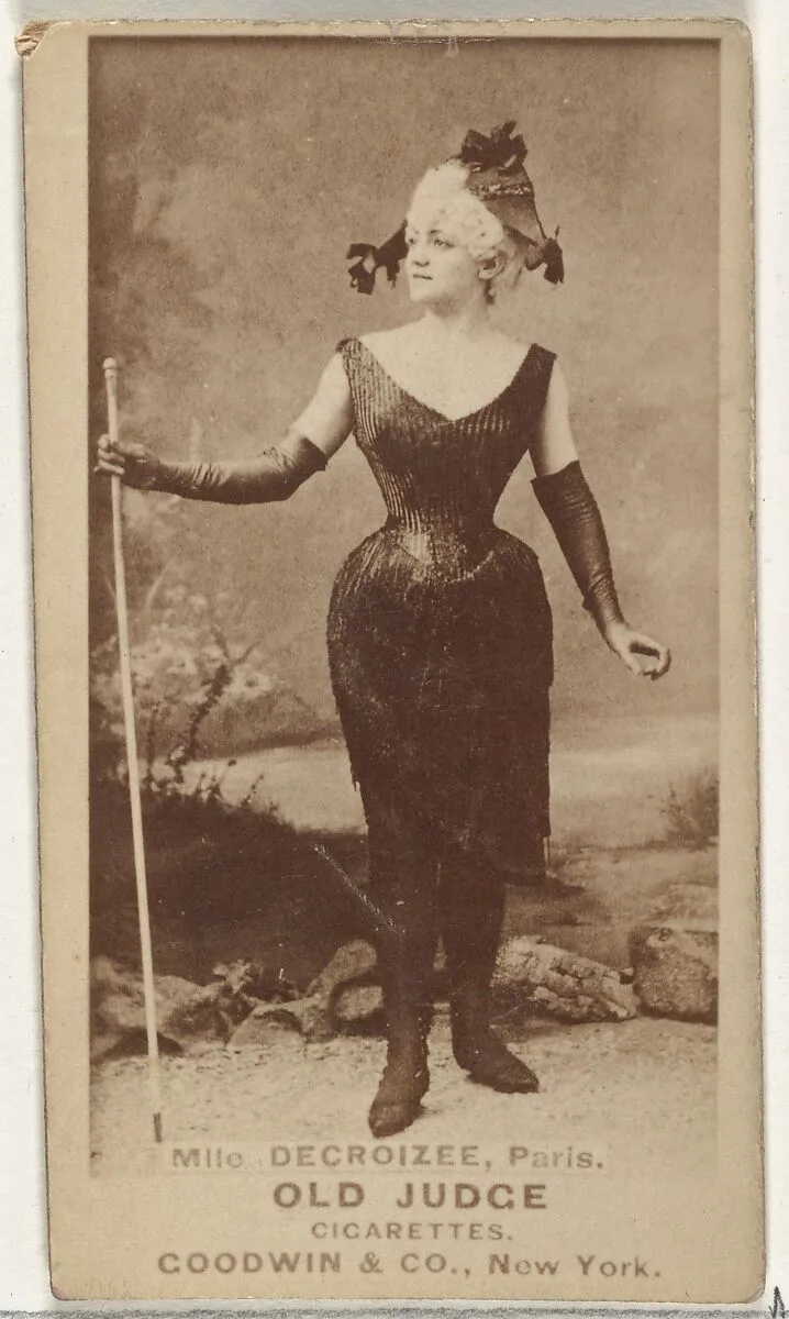 Mlle. Decroizee, Paris, from the Actors and Actresses series (N171) for Old Judge Cigarettes — Goodwin & Company