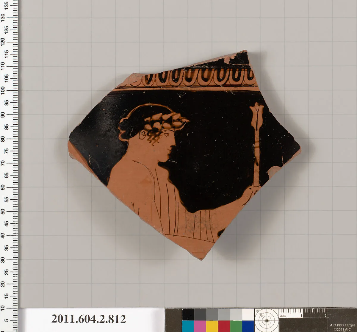 Terracotta fragment of a bell-krater (bowl for mixing wine and water) — Altamura Painter