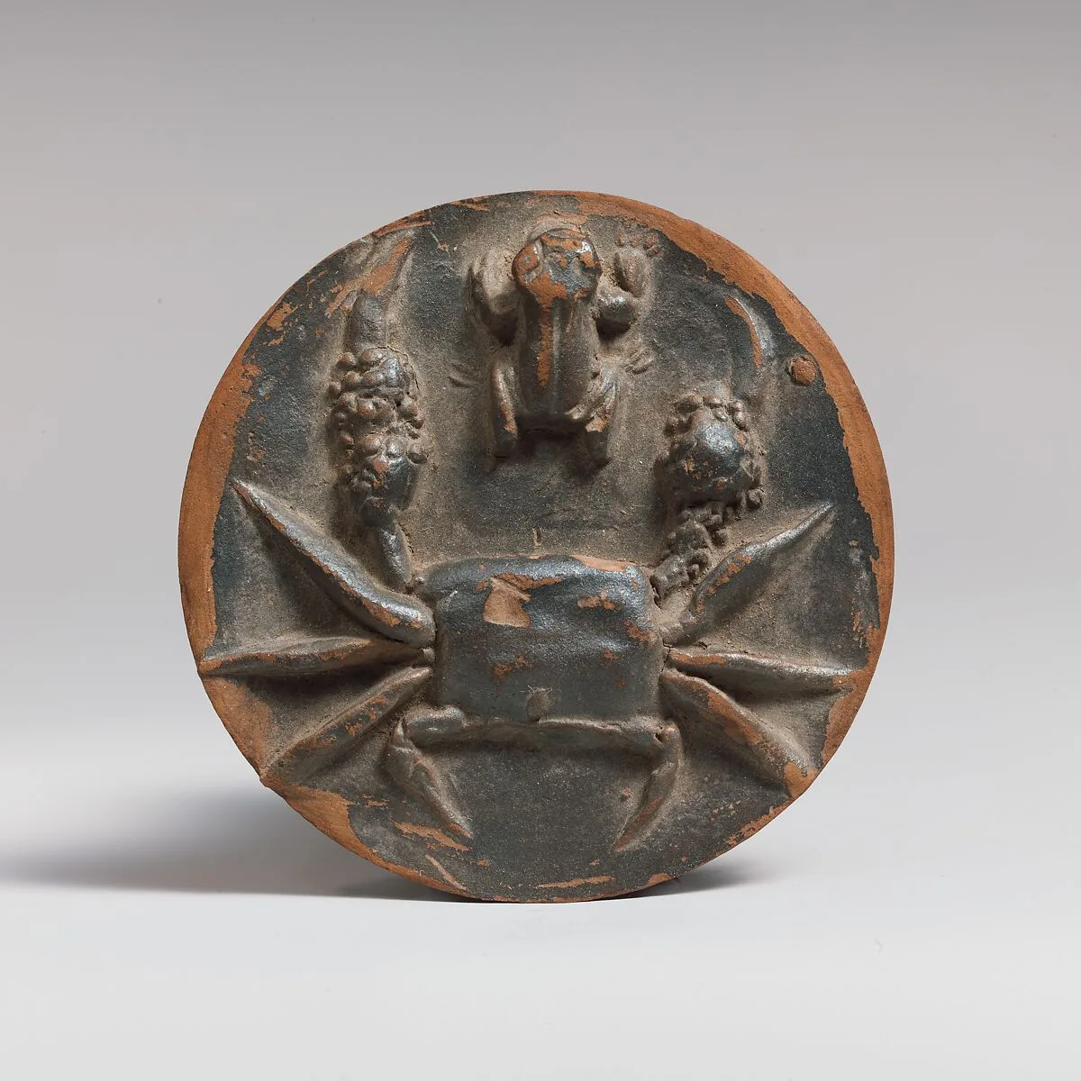 Terracotta tondo from a bowl — Unknown