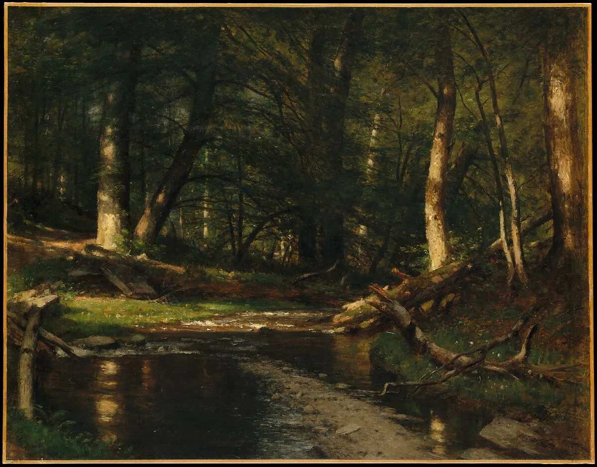 The Brook in the Woods — Worthington Whittredge