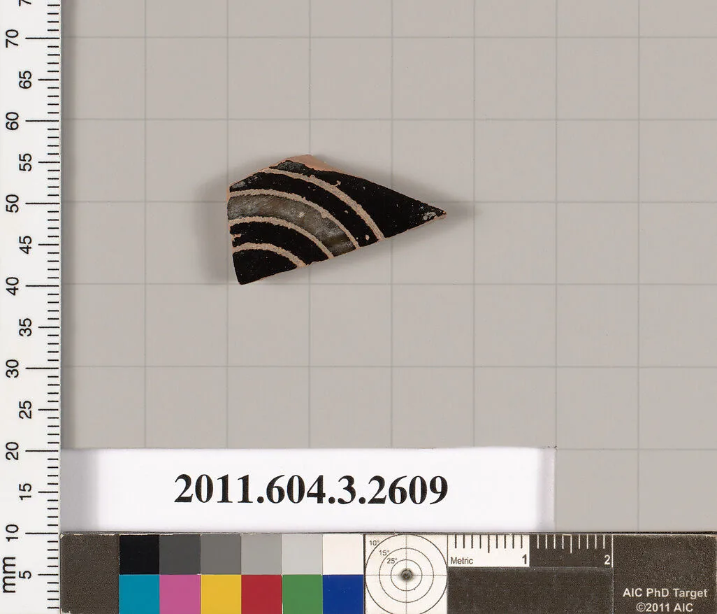 Terracotta fragment of a kylix (drinking cup) — Unknown