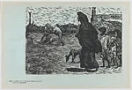 Plate 54: the starving people in Mexico City, from the portfolio 'Estampas de la revolución Mexicana' (prints of the Mexican Revolution) — Leopoldo Méndez|Taller de Gráfica Popular