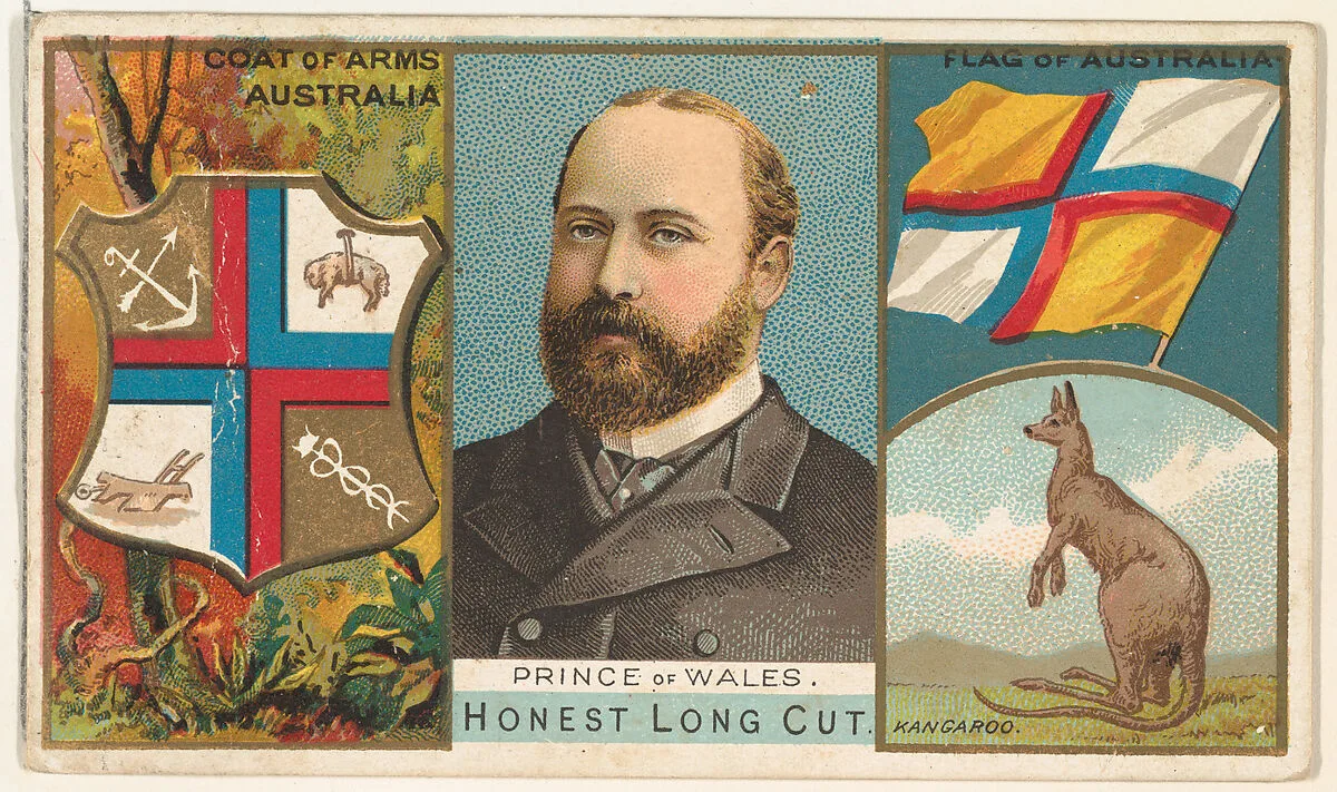 Prince of Wales, Australia, from the Rulers, Flags, and Coats of Arms series (N126-1) issued by W. Duke, Sons & Co. — W. Duke, Sons & Co.