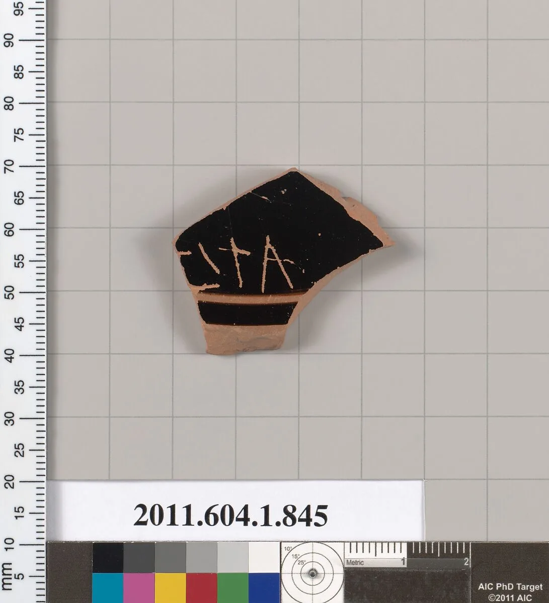 Terracotta fragment of a kylix (drinking cup) — Unknown