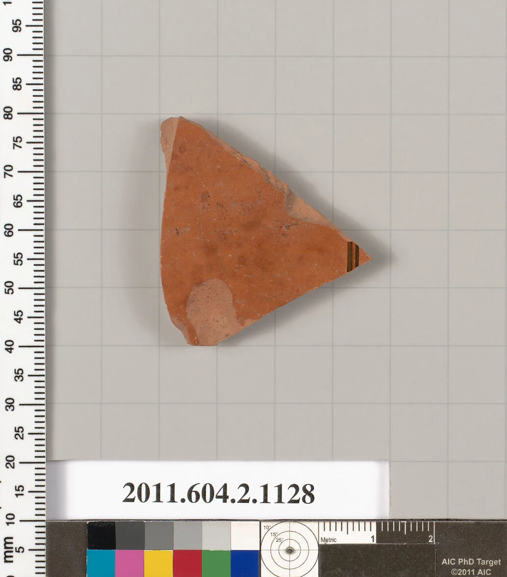 Terracotta fragment of a lekythos (oil flask)? — Unknown