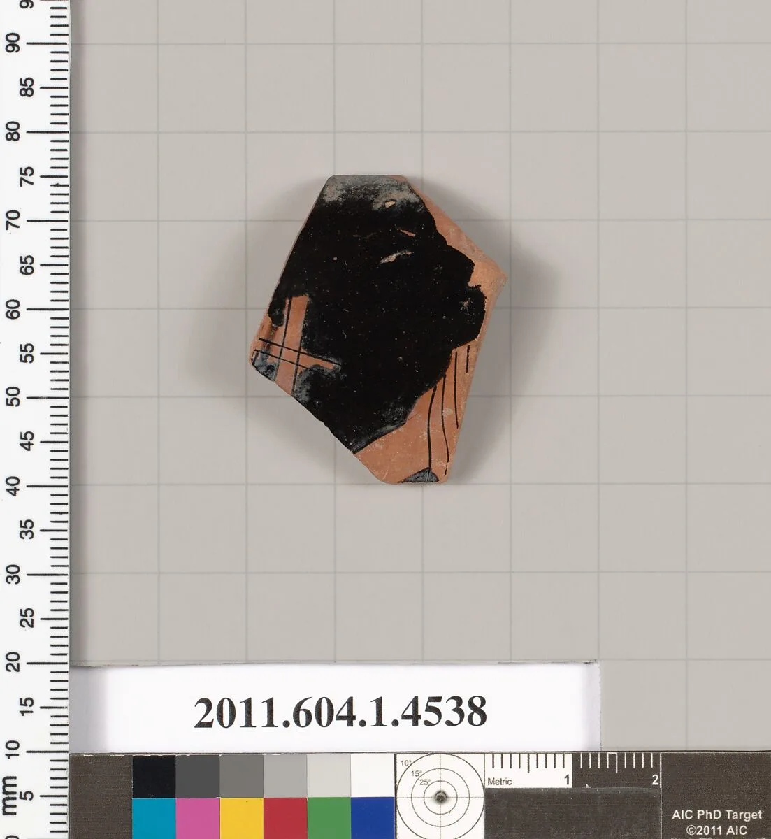 Terracotta rim fragment of a kylix (drinking cup) — Unknown