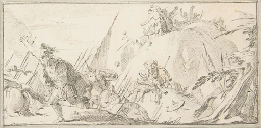 Illustration for a Book: Scene of Combat