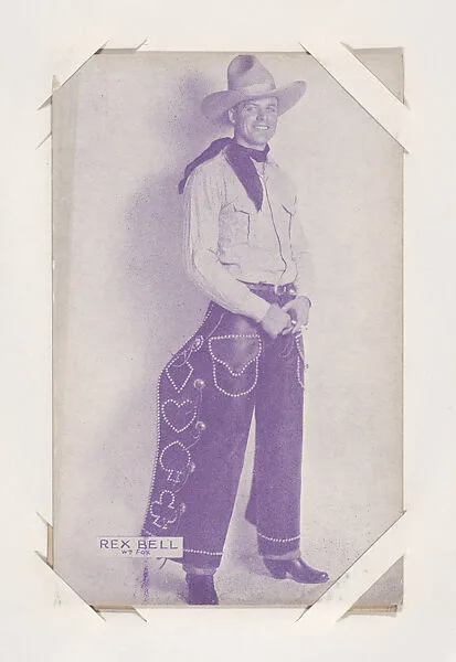 Rex Bell from Western Stars or Scenes Exhibit Cards series (W412) — Unknown