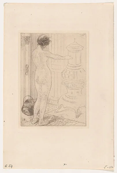 The Model by the Stove — Carl Larsson