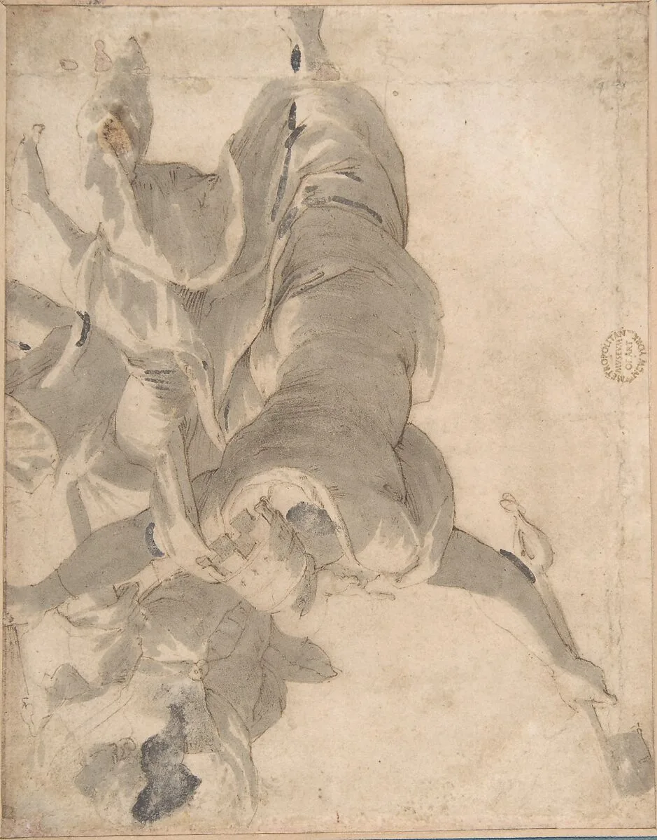 Allegorical Figures — Anonymous, Italian, Bolognese, 17th century