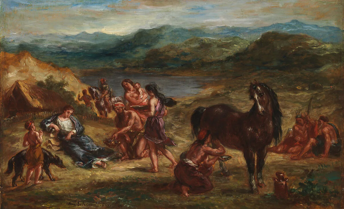 Ovid among the Scythians — Eugène Delacroix