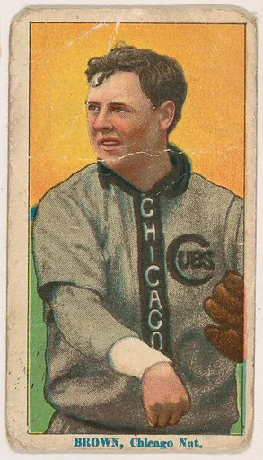 Mordecai Brown, Chicago, from Coupon Cigarettes Baseball Issue, 1914-1916