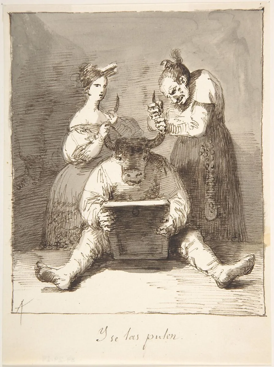 They are Polishing Him Up ("Y se las pulen") — Leonardo Alenza y Nieto