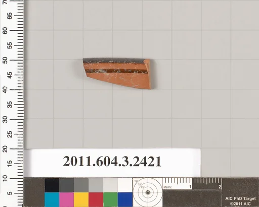 Terracotta rim fragment of a kylix: eye-cup (drinking cup)?