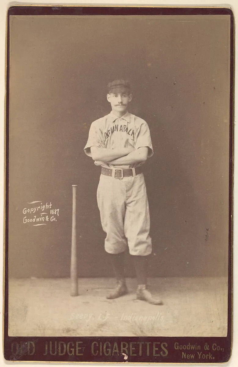 Seery, Left Field, Indianapolis, from the series Old Judge Cigarettes — Goodwin & Company