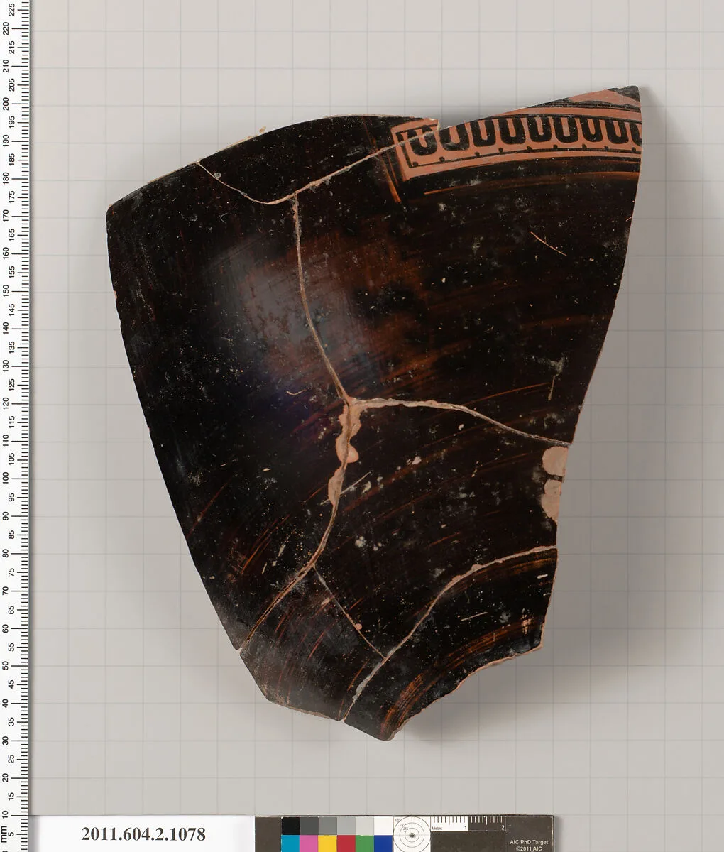 Terracotta fragment of a hydria (water jar) — Unknown