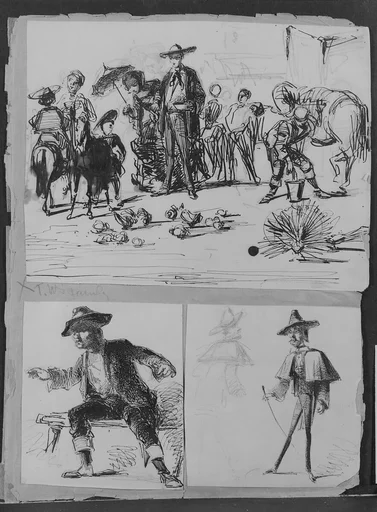 Man with Walking Stick (from Sketchbook)