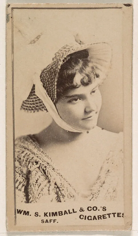 Miss Saff, from the Actresses series (N203) issued by Wm. S. Kimball & Co. — William S. Kimball & Company