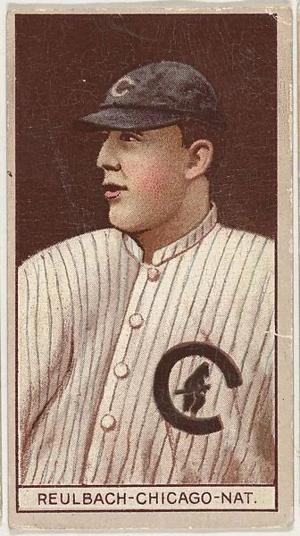 Edward Reulbach, Chicago, National League, from the Brown Background series (T207) for the American Tobacco Company — American Tobacco Company