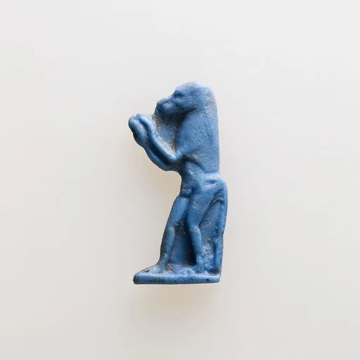 Amulet of baboon in act of adoration