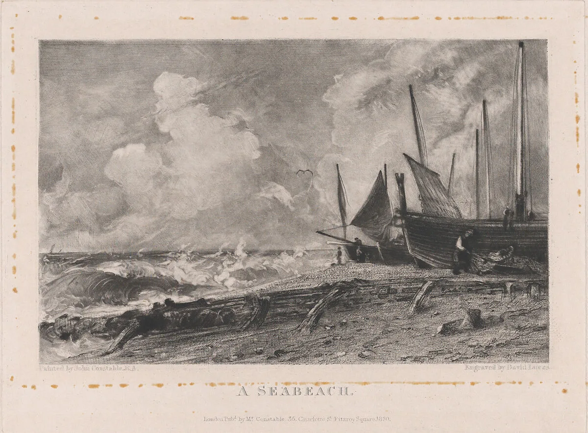 A Sea Beach — John Constable|David Lucas