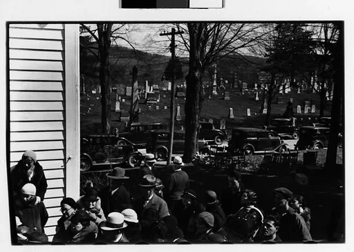 [Three 35mm Film Frames: Outdoor Country Auction]