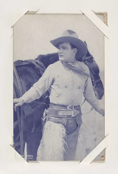 Buck Jones from Western Stars or Scenes Exhibit Cards series (W412) — Unknown