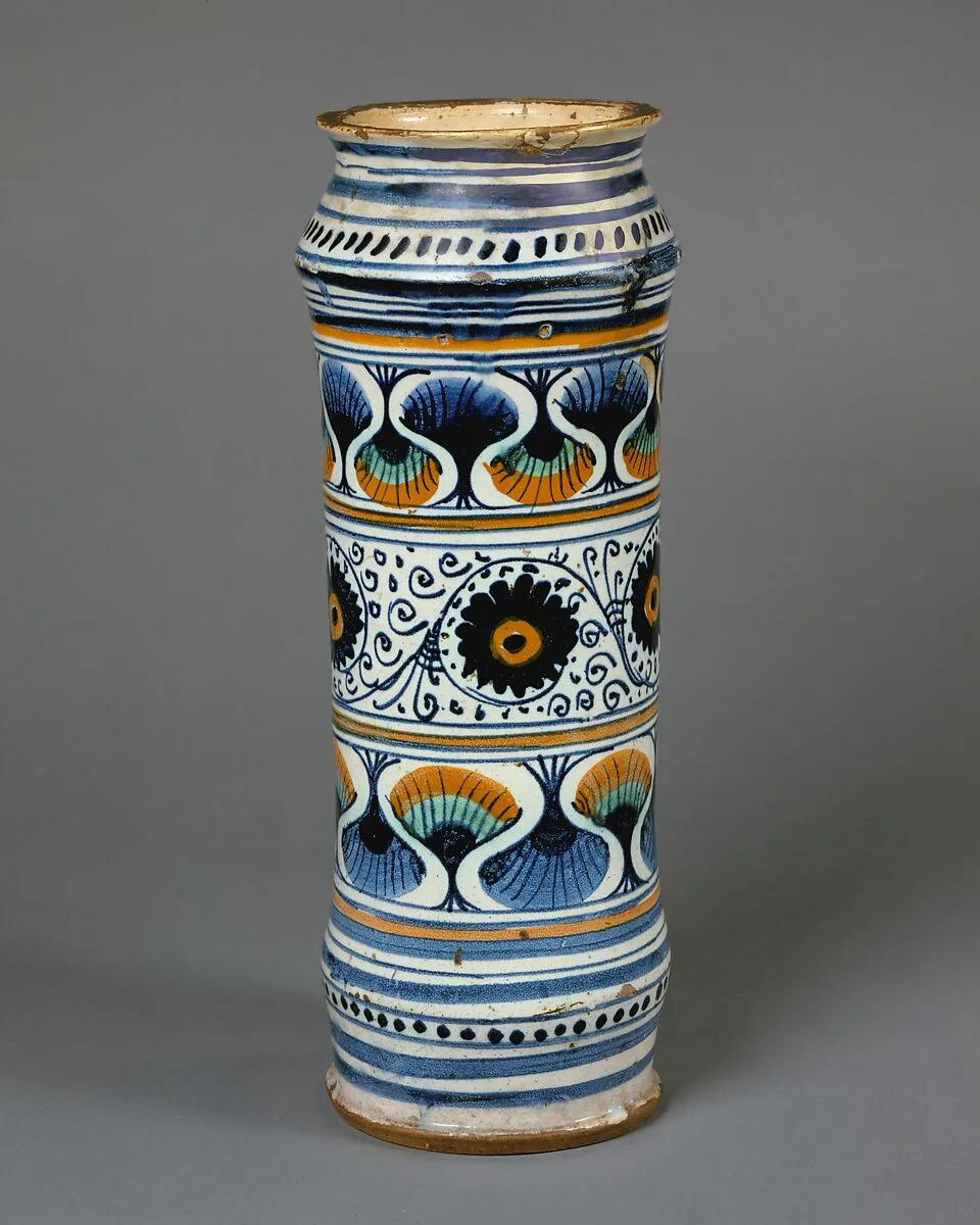 Apothecary jar (albarello) — Unknown