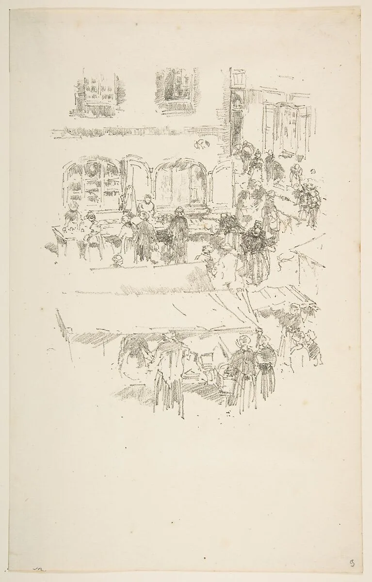 The Market Place, Vitré — James McNeill Whistler