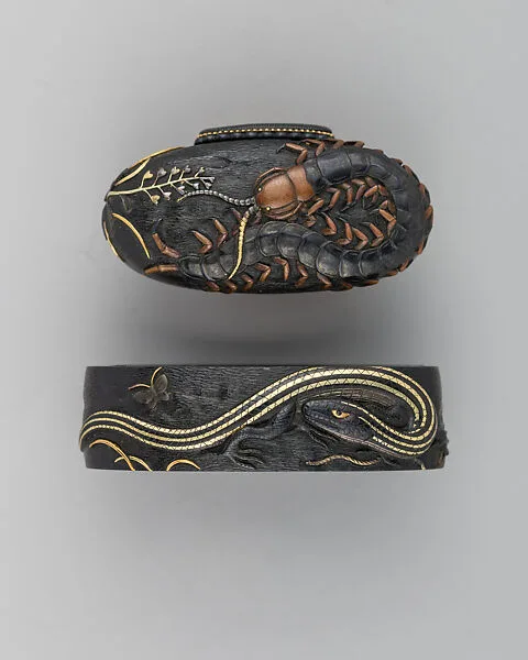 Sword-Hilt Collar and Pommel (Fuchigashira) — Unknown
