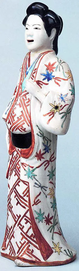 色絵婦人立像|Figure of a Standing Beauty — Unknown