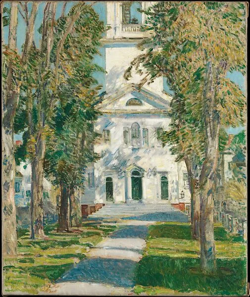 The Church at Gloucester — Childe Hassam
