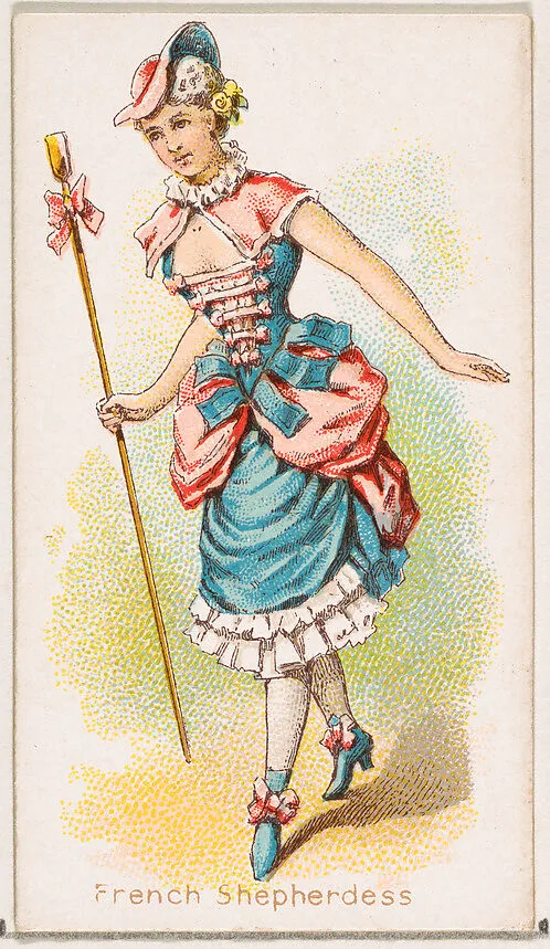 French Shepherdess Dancer, from the Dancing Women series (N186) issued by Wm. S. Kimball & Co. — William S. Kimball & Company