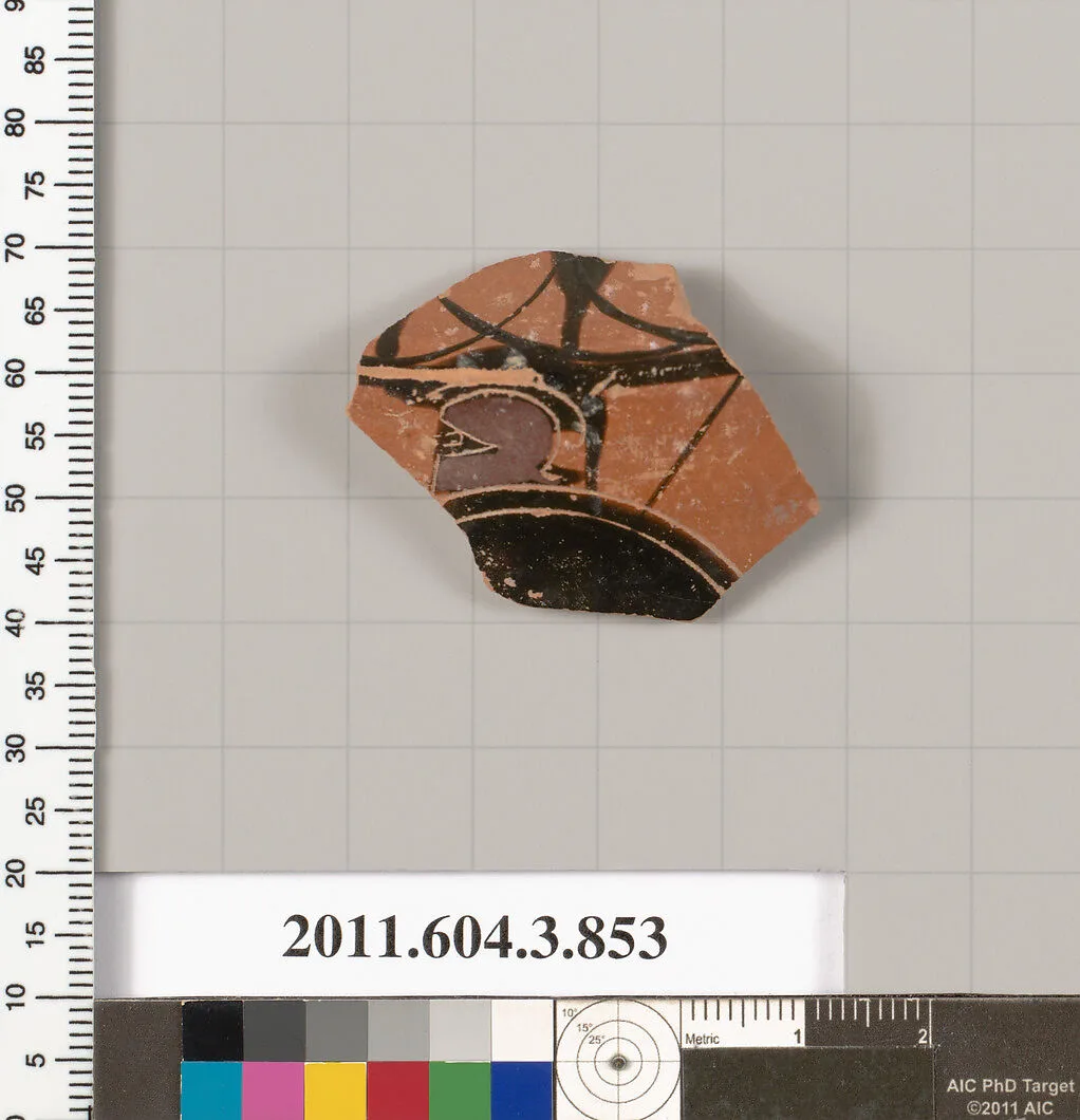 Terracotta fragment of a lekythos (oil flask) — Unknown