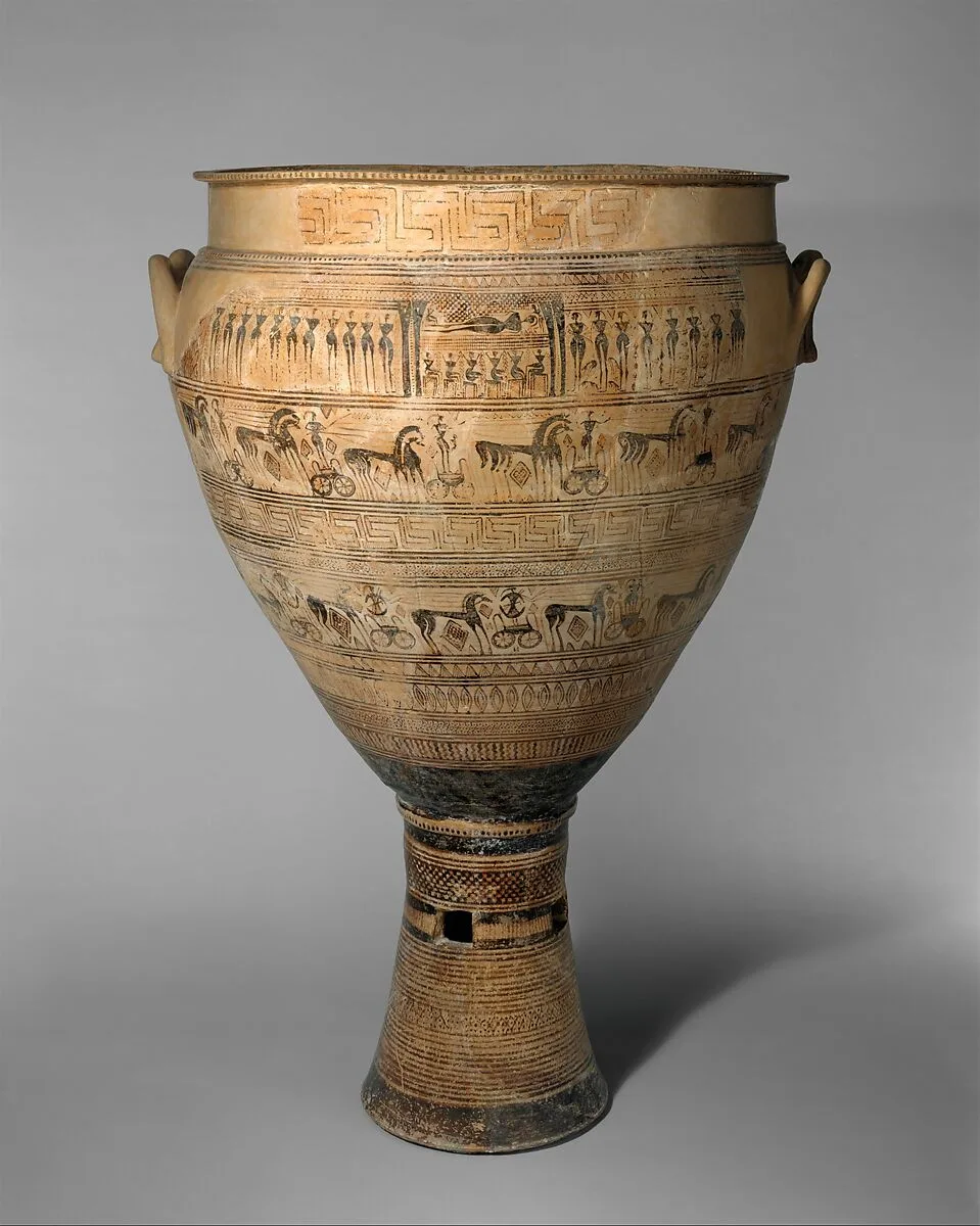 Terracotta krater — Trachones Workshop